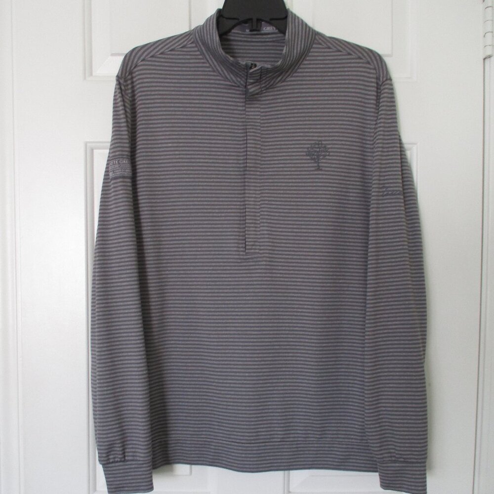 Matte Grey Womens L/S "Toscana" Golf Club (CA) 1/2 Zip Sweater - Size Medium